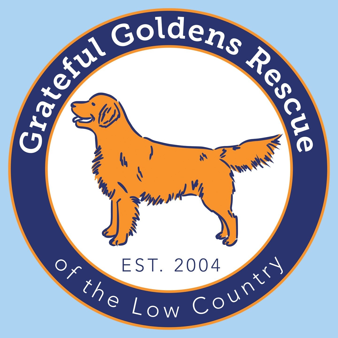 Grateful Golden Rescue Logo - Adult Unisex T-Shirt