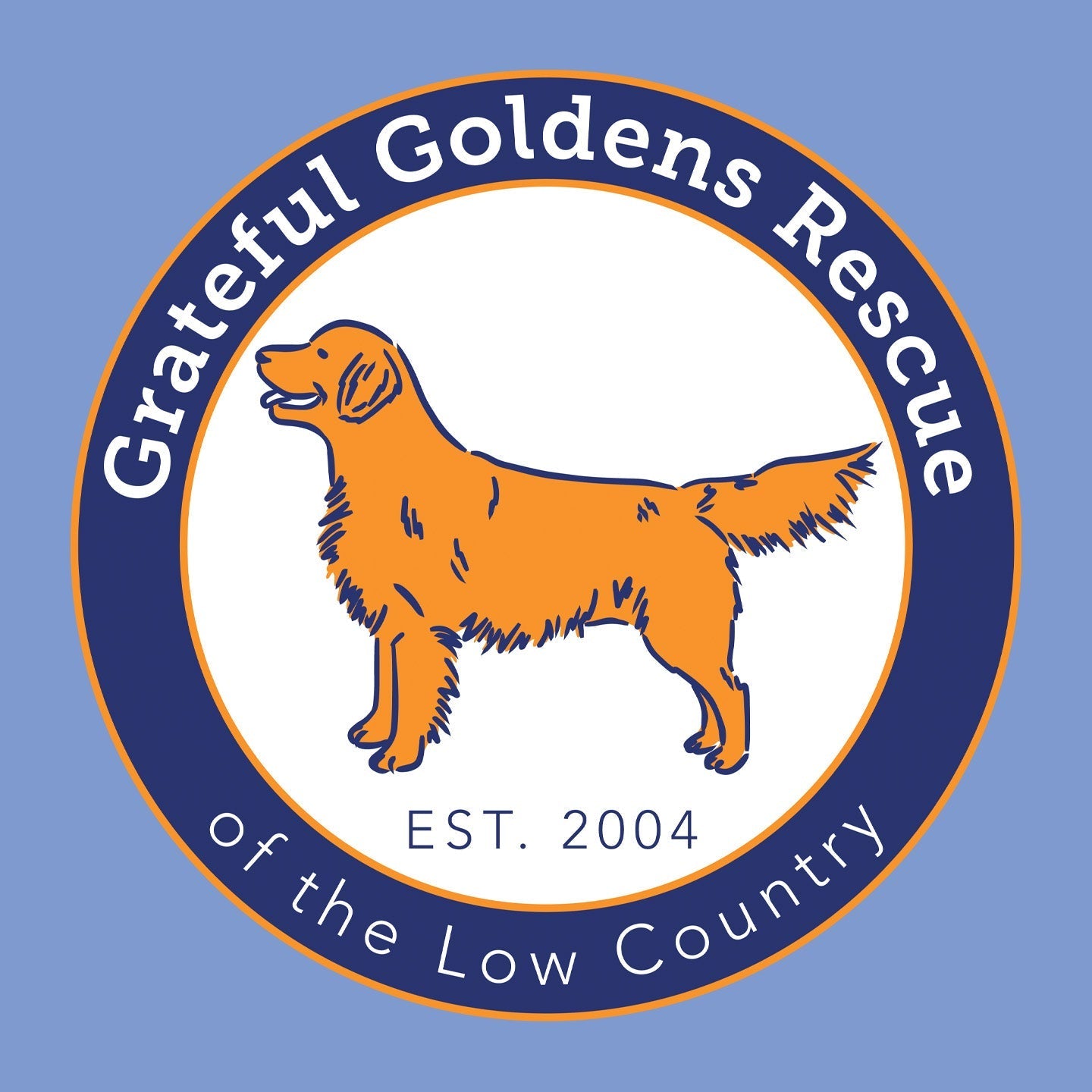 Grateful Golden Rescue Logo Left Chest - Women's Tri-Blend T-Shirt