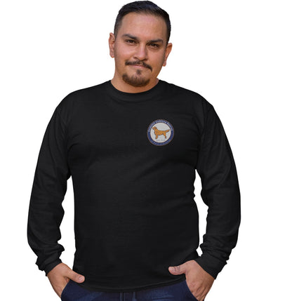 Grateful Golden Rescue Logo Left Chest - Adult Unisex Long Sleeve T-Shirt