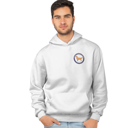 Grateful Golden Rescue Logo Left Chest - Adult Unisex Hoodie Sweatshirt