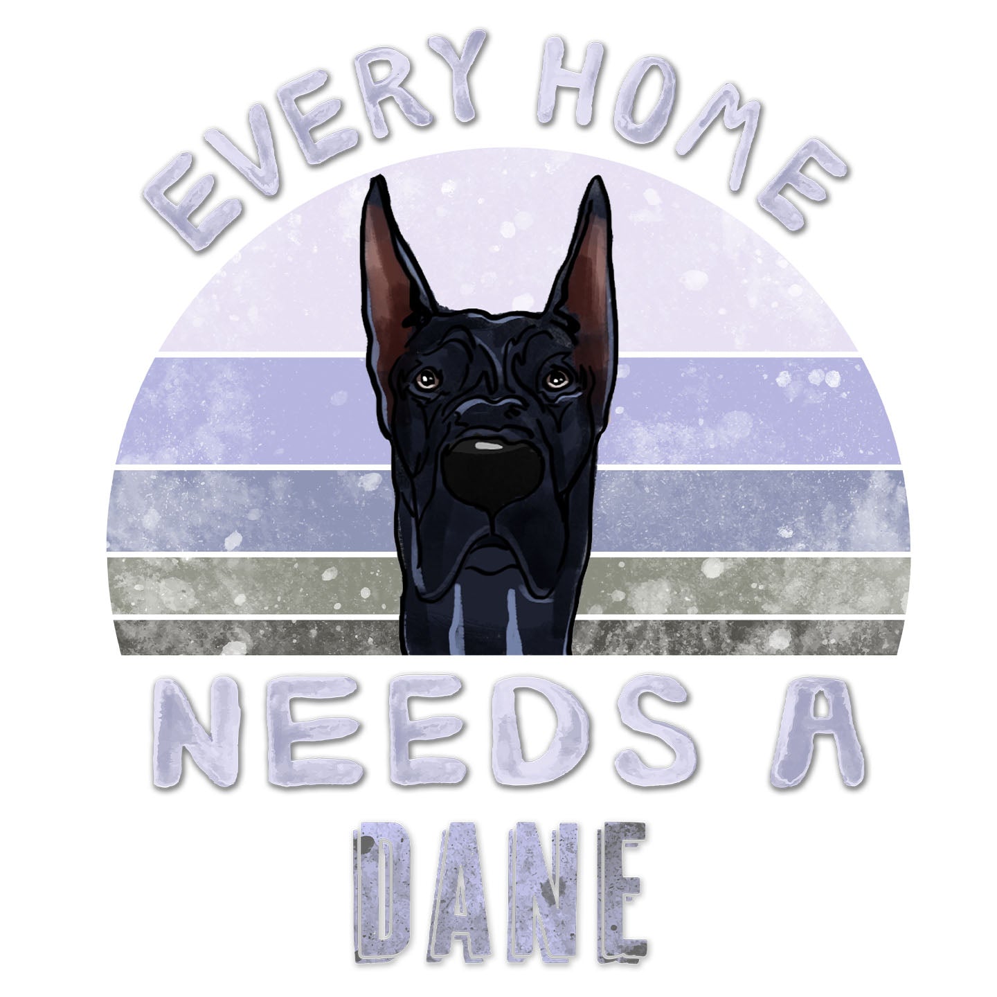 Every Home Needs a Great Dane - Women's V-Neck T-Shirt