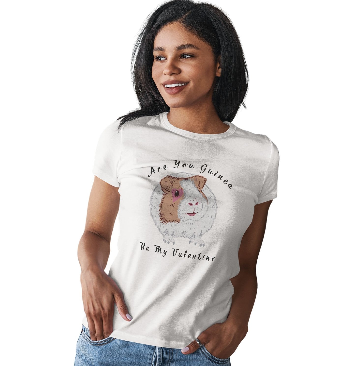 Guinea Be My Valentine - Women's Fitted T-Shirt