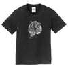 Tiger with Snow on Black - Kids' Unisex T-Shirt