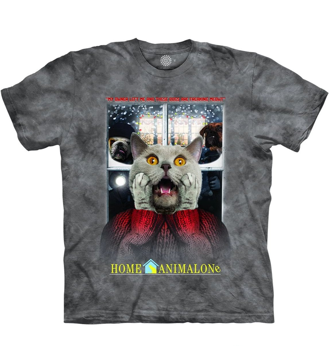 Home Alone Cat - The Mountain - 3D Animal T-Shirt