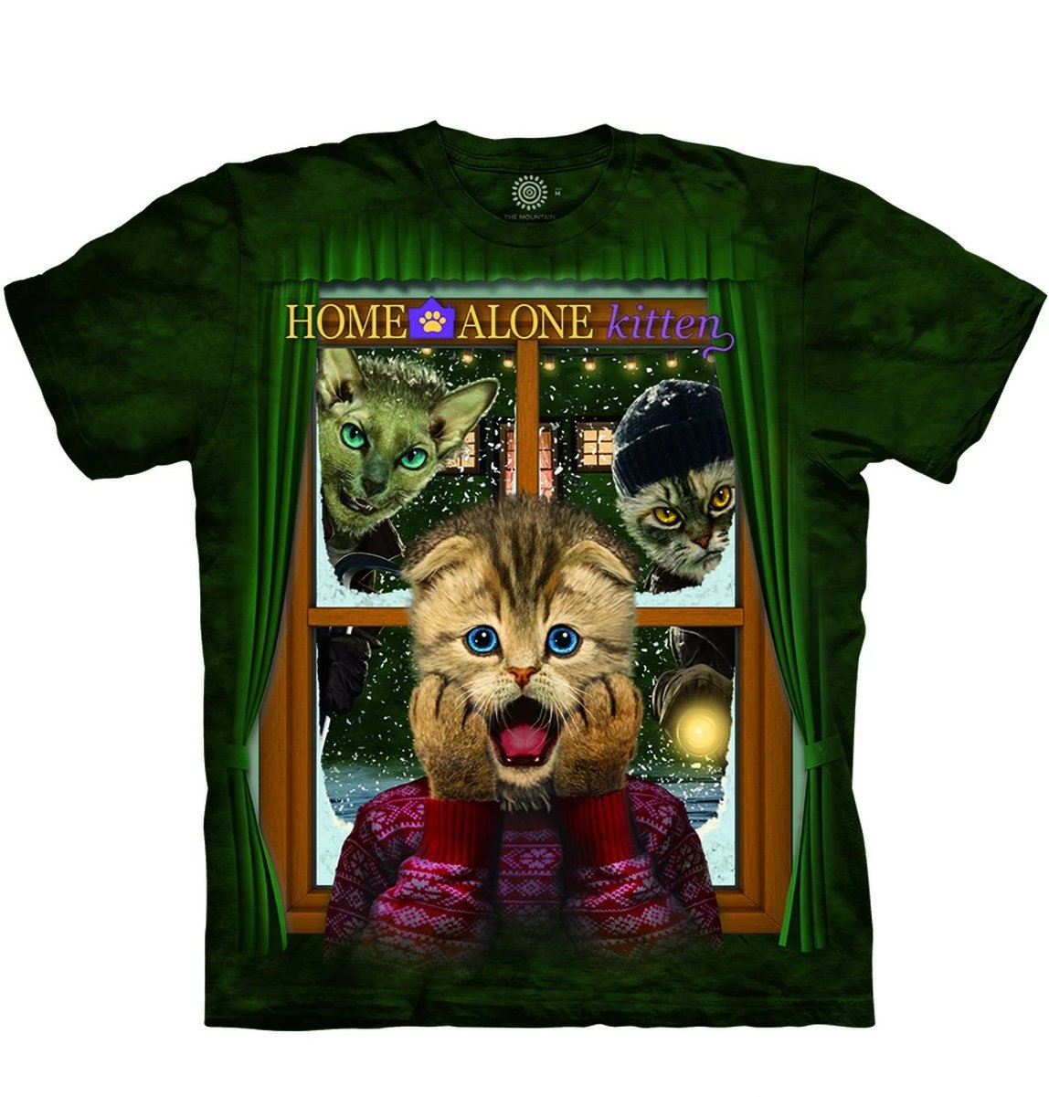 Home Alone Kitten - The Mountain - 3D Animal T-Shirt