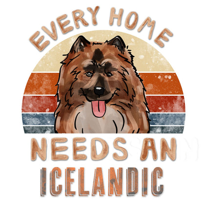 Every Home Needs a Icelandic Sheepdog - Women's V-Neck T-Shirt