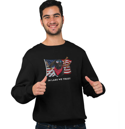 In Lab we Trust Black - Adult Unisex Crewneck Sweatshirt