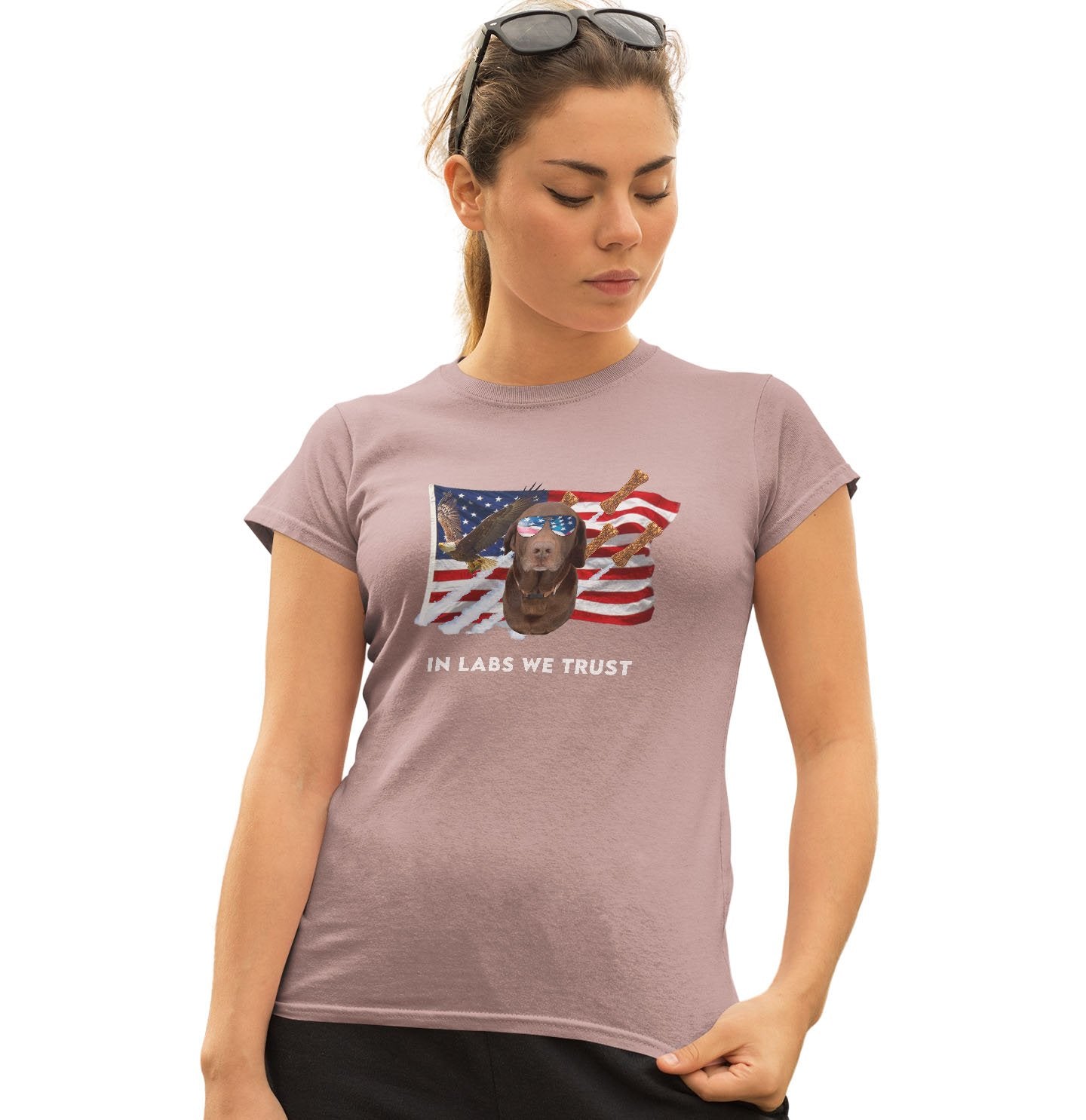 In Lab we Trust Chocolate - Women's Fitted T-Shirt