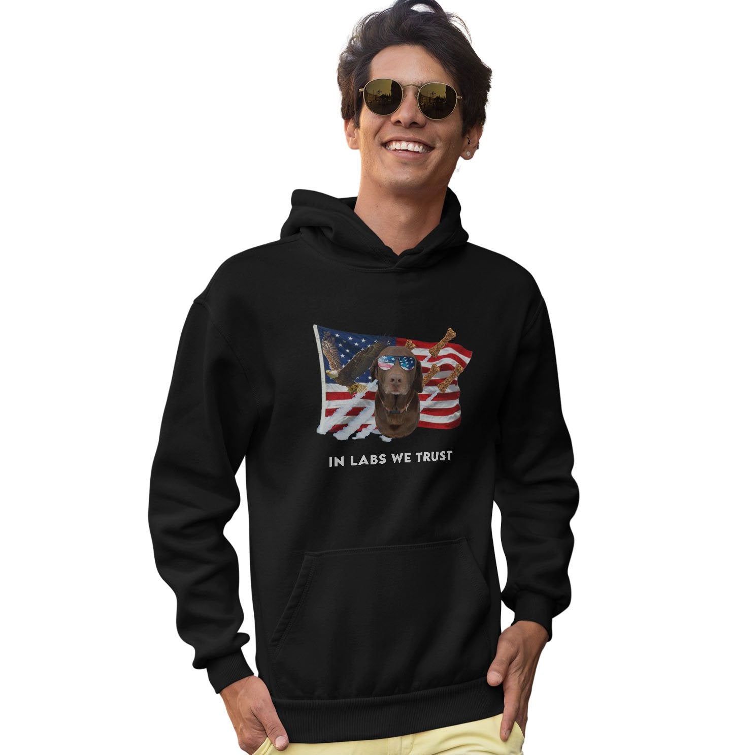 In Labs We Trust Chocolate - Adult Unisex Hoodie Sweatshirt