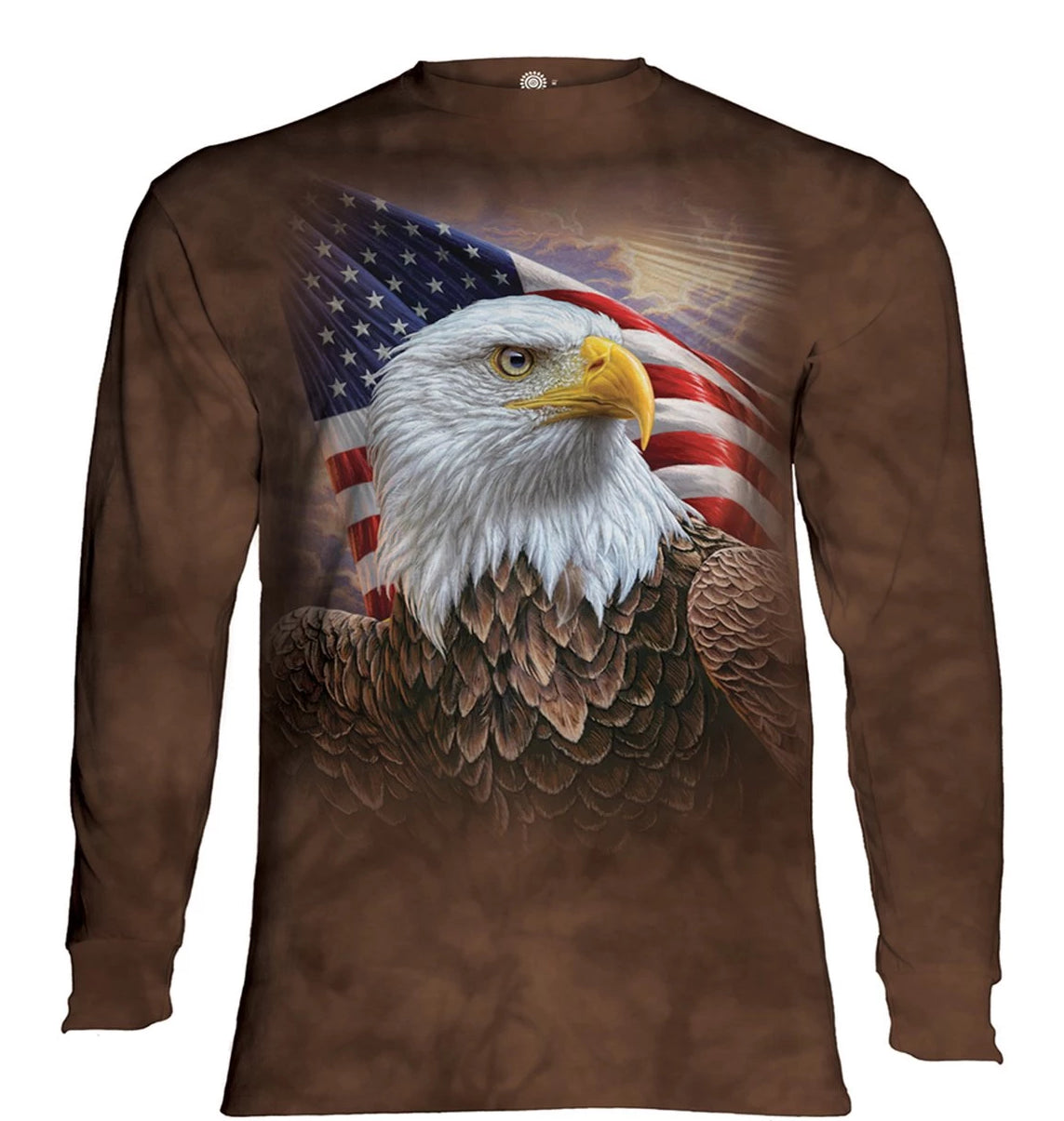 Independence Eagle - The Mountain - Long Sleeve 3D Animal T-Shirt