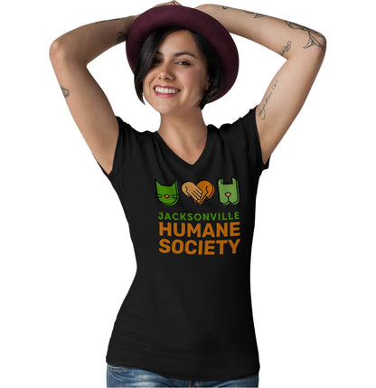 JHS Logo - Women's V-Neck T-Shirt