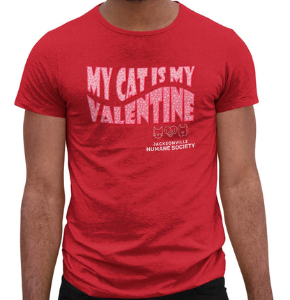 JHS My Cat Is My Valentine - Adult Unisex T-Shirt