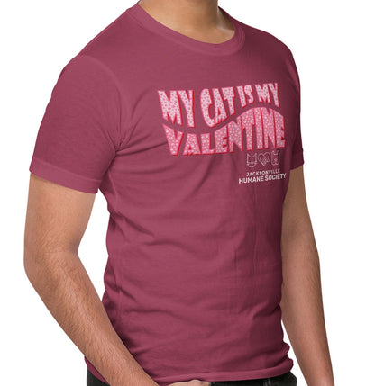 JHS My Cat Is My Valentine - Adult Unisex T-Shirt