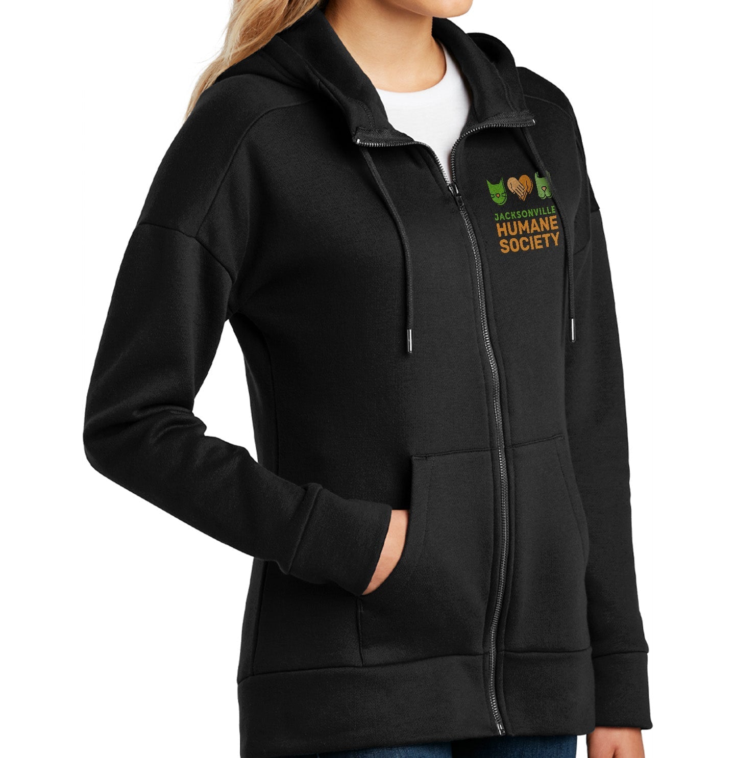 JHS Logo - Women's Full-Zip Hoodie Sweatshirt