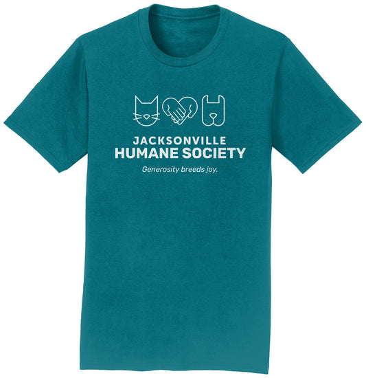 JHS Logo on Teal - Adult Unisex T-Shirt