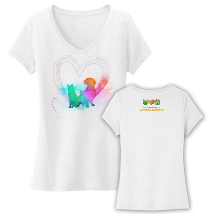 Jacksonville Humane Pride - Women's V-Neck T-Shirt