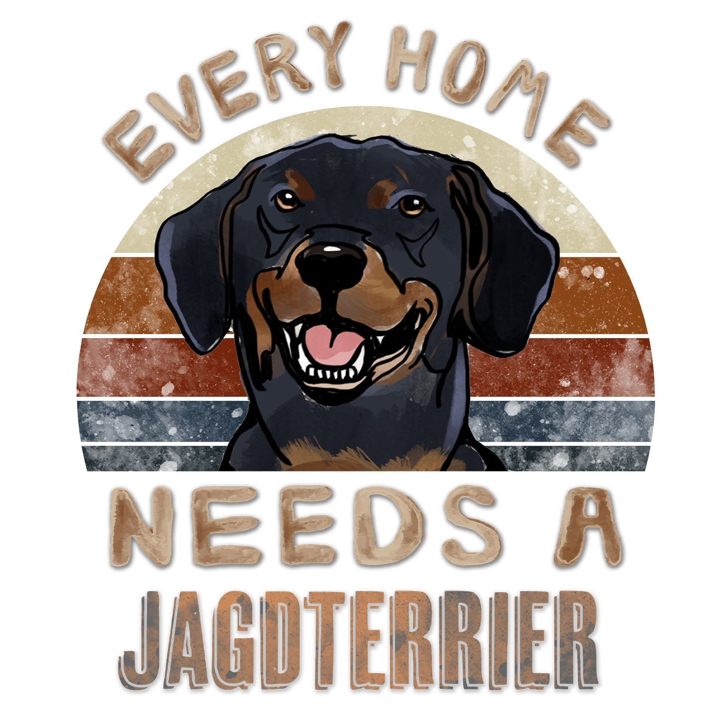 Every Home Needs a Jagdterrier - Women's V-Neck T-Shirt