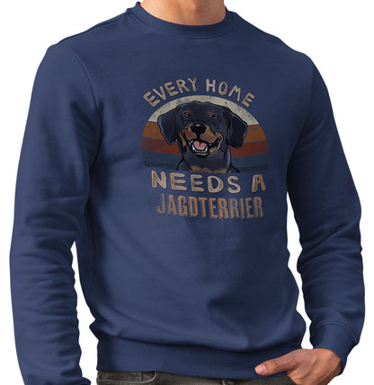 Every Home Needs a Jagdterrier - Adult Unisex Crewneck Sweatshirt