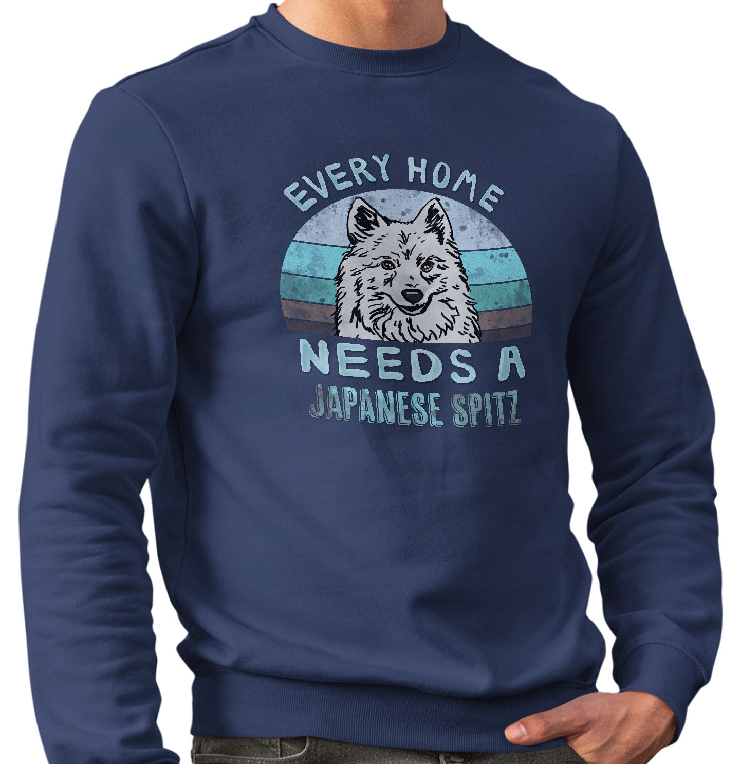 Every Home Needs a Japanese Spitz - Adult Unisex Crewneck Sweatshirt