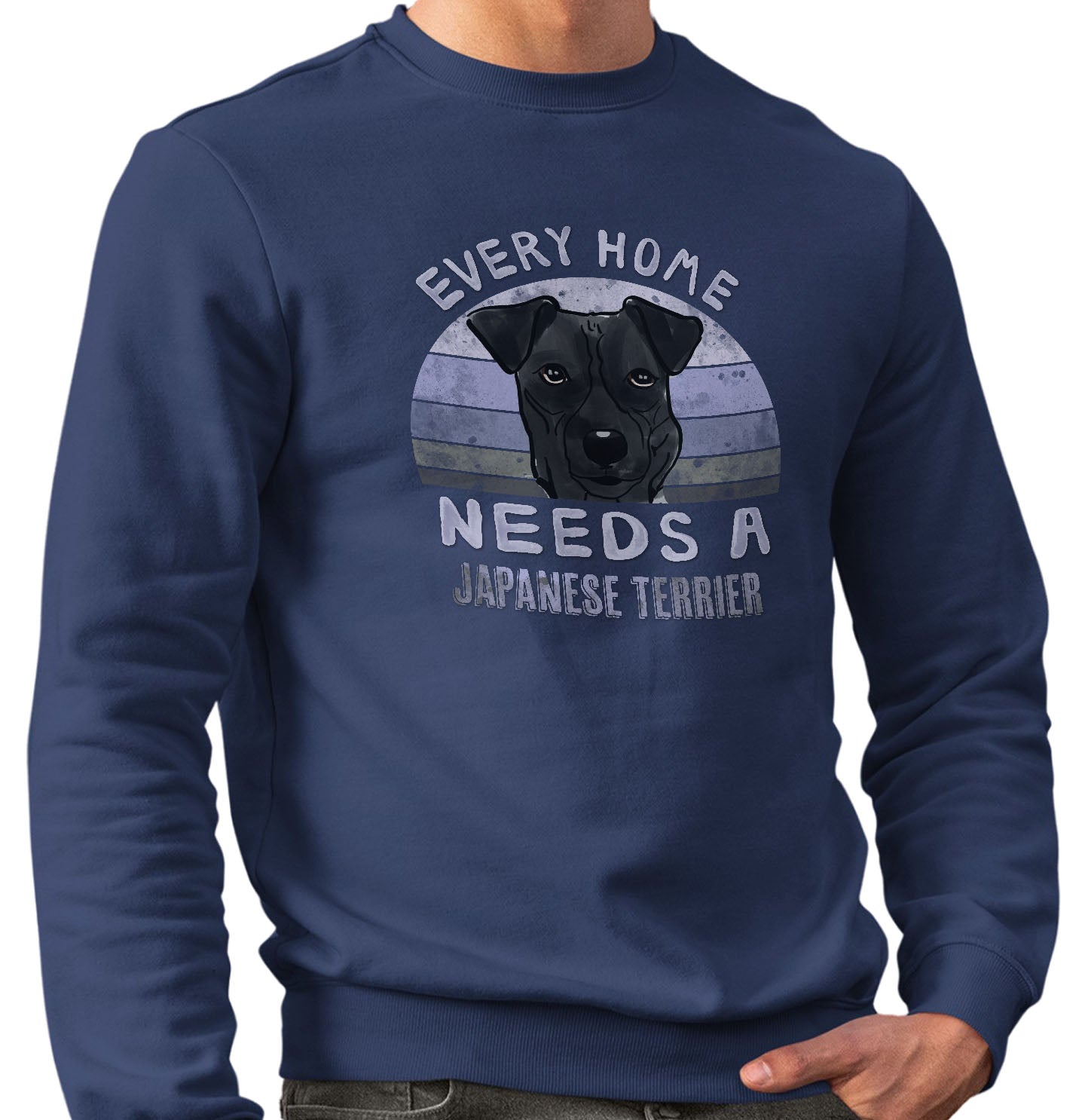 Every Home Needs a Japanese Terrier - Adult Unisex Crewneck Sweatshirt