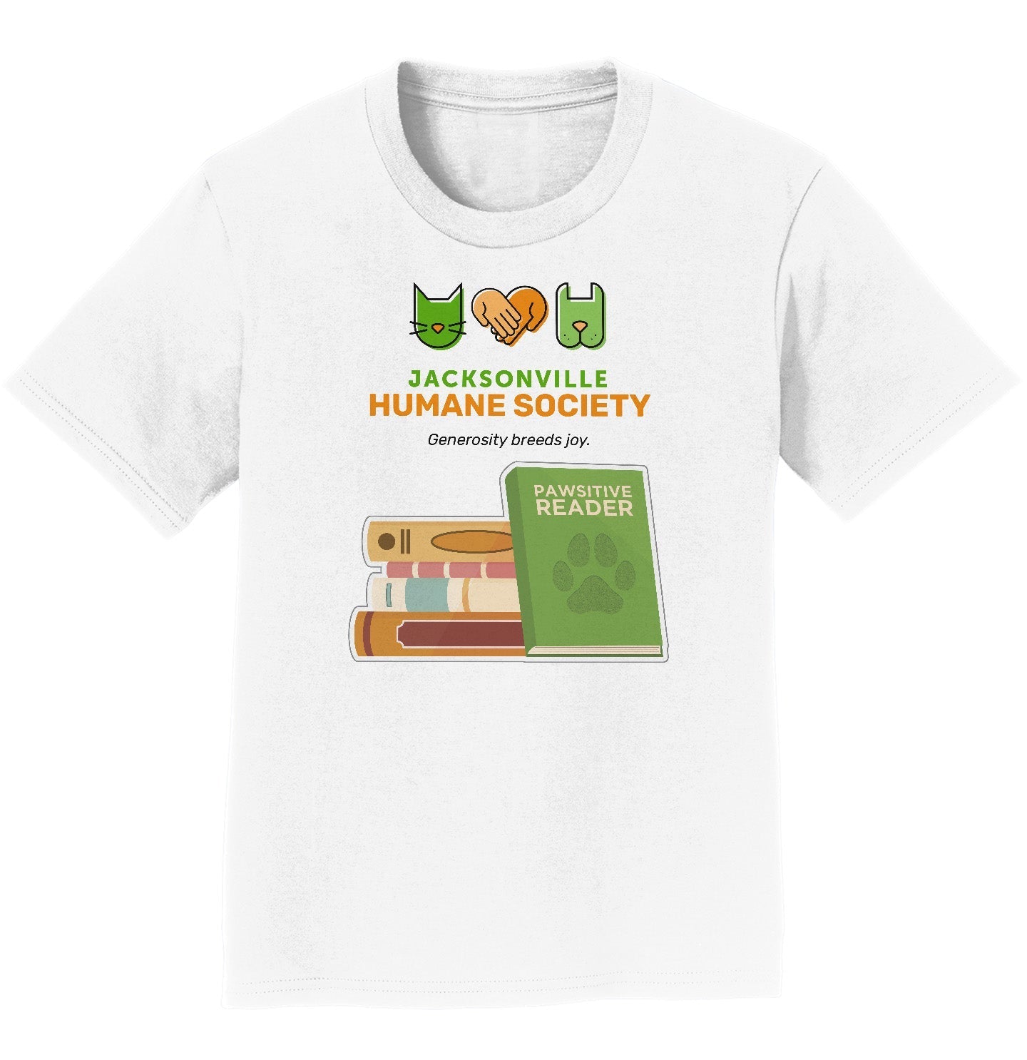 Jax Humane Pawsitive Reader - Kids' Unisex T-Shirt