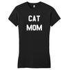 Cat Mom - Women's Fitted T-Shirt - Animal Tee