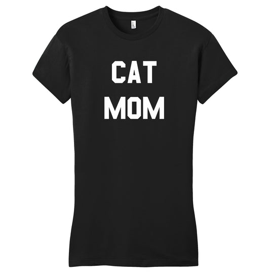 Cat Mom - Women's Fitted T-Shirt - Animal Tee