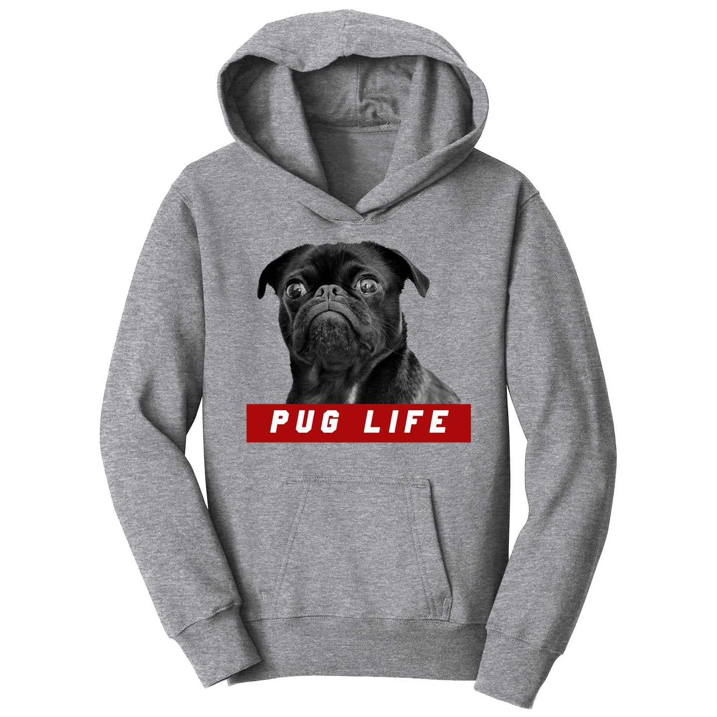 Pug Life - Kids' Unisex Hoodie Sweatshirt