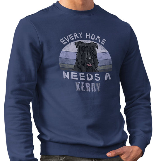 Every Home Needs a Kerry Blue Terrier - Adult Unisex Crewneck Sweatshirt