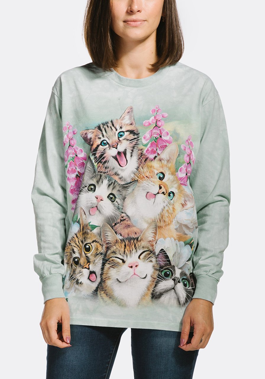 Kitten Selfie - Adult Unisex Long Sleeve T-Shirt