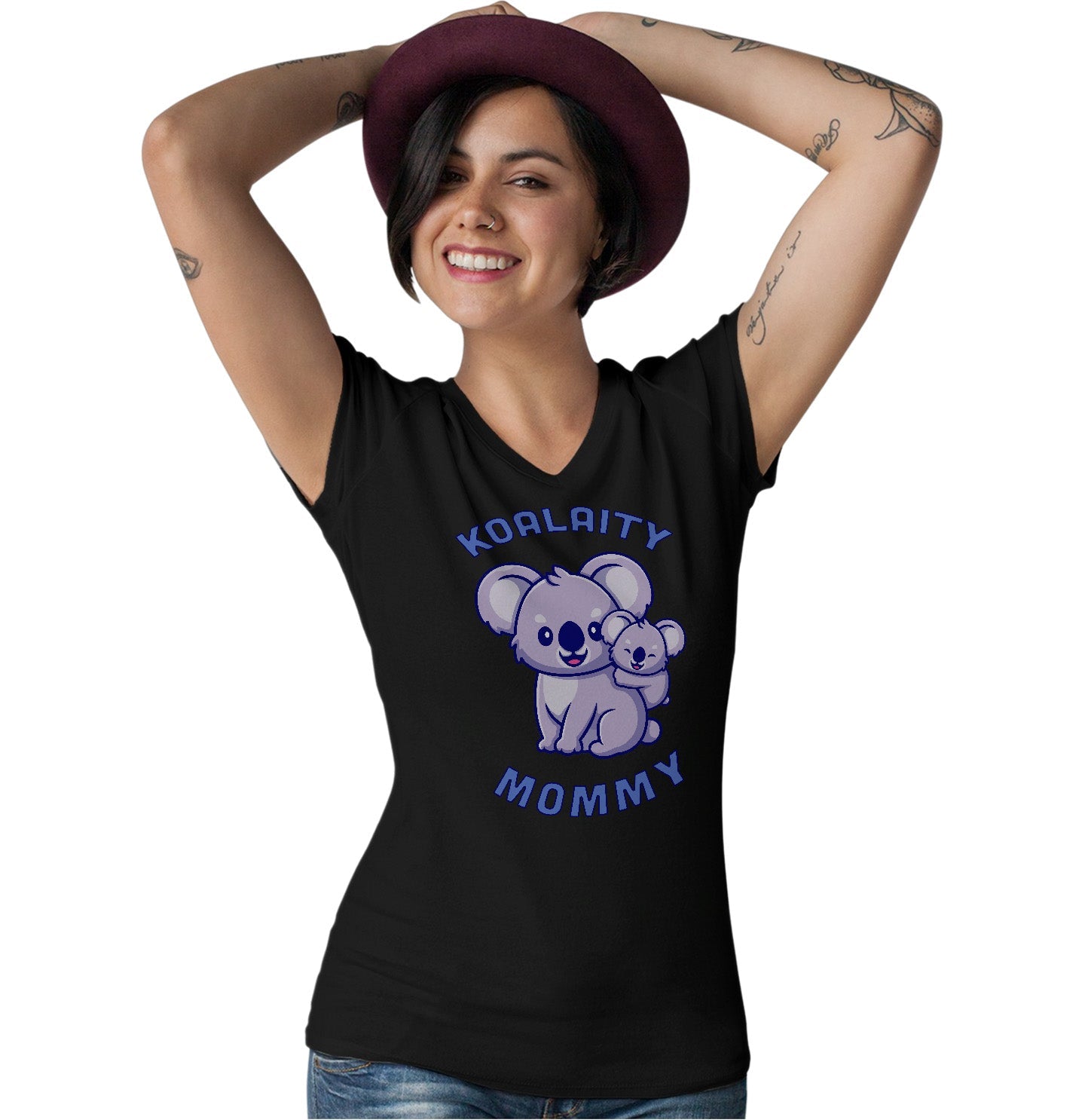 Koalaity Mommy - Women's V-Neck T-Shirt