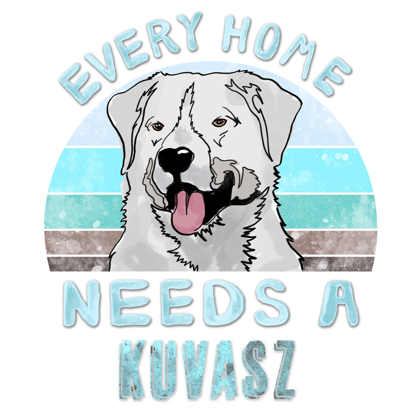 Every Home Needs a Kuvasz - Women's V-Neck T-Shirt