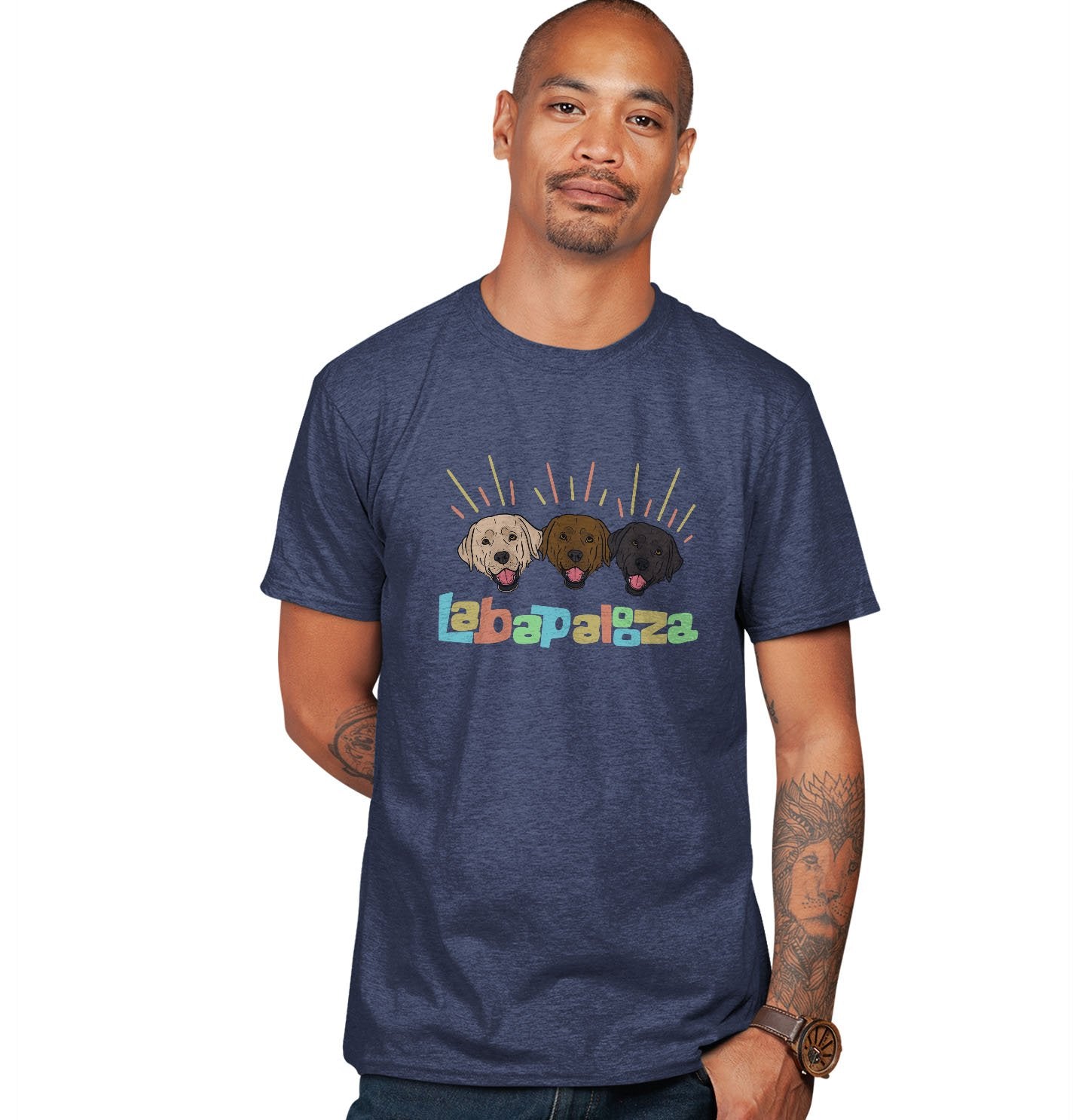 Labapalooza (Labradors) - Adult Tri-Blend T-Shirt