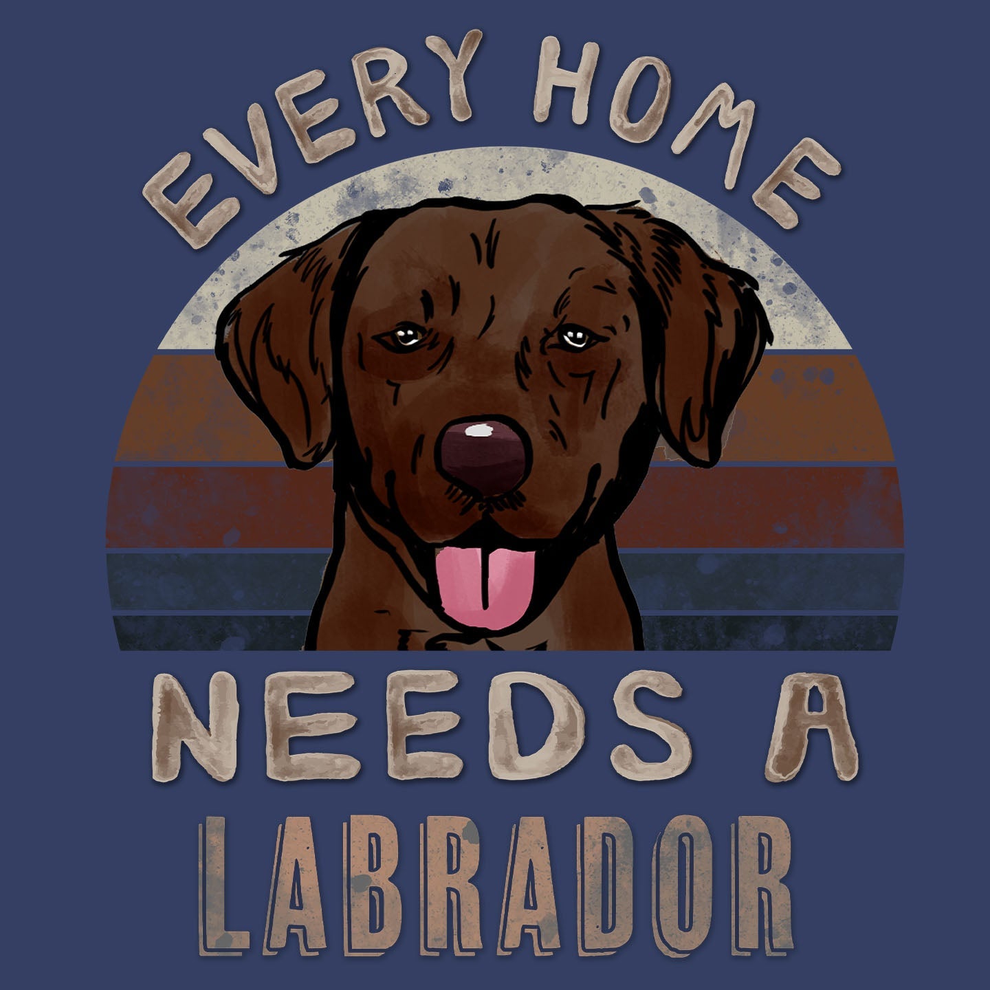 Every Home Needs a Labrador Retriever (Chocolate) - Adult Unisex Crewneck Sweatshirt