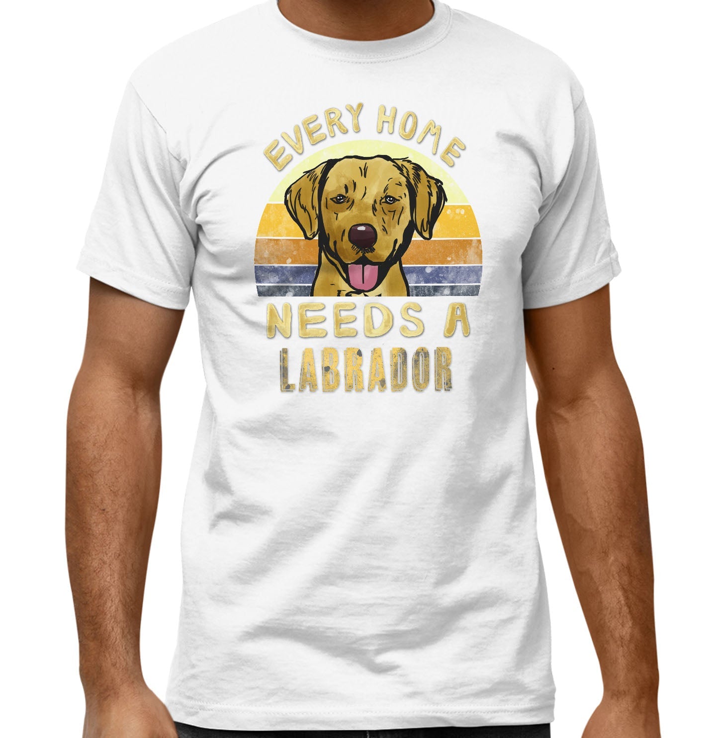 Every Home Needs a Labrador Retriever (Yellow) - Adult Unisex T-Shirt