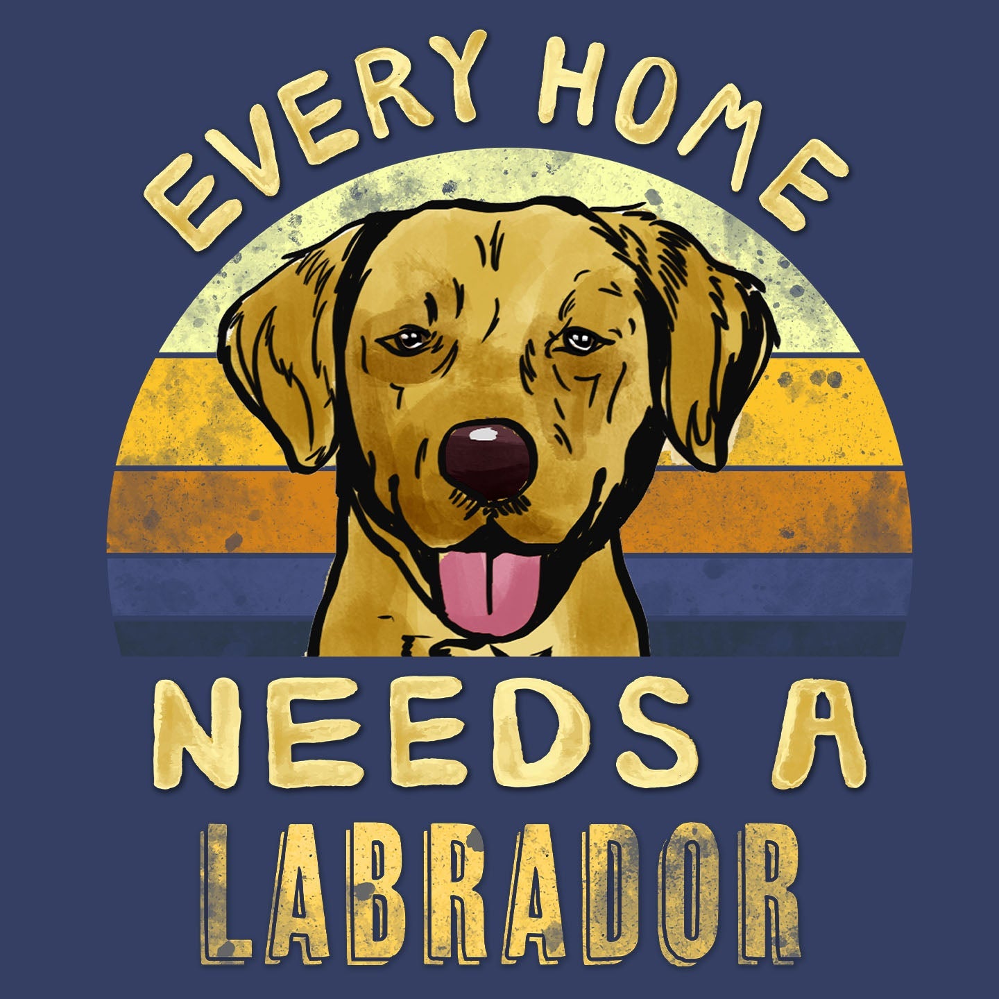 Every Home Needs a Labrador Retriever (Yellow) - Adult Unisex Crewneck Sweatshirt