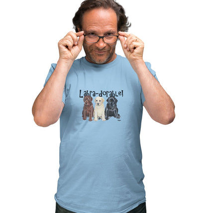 Labra-dorable Three Puppies - Adult Unisex T-Shirt
