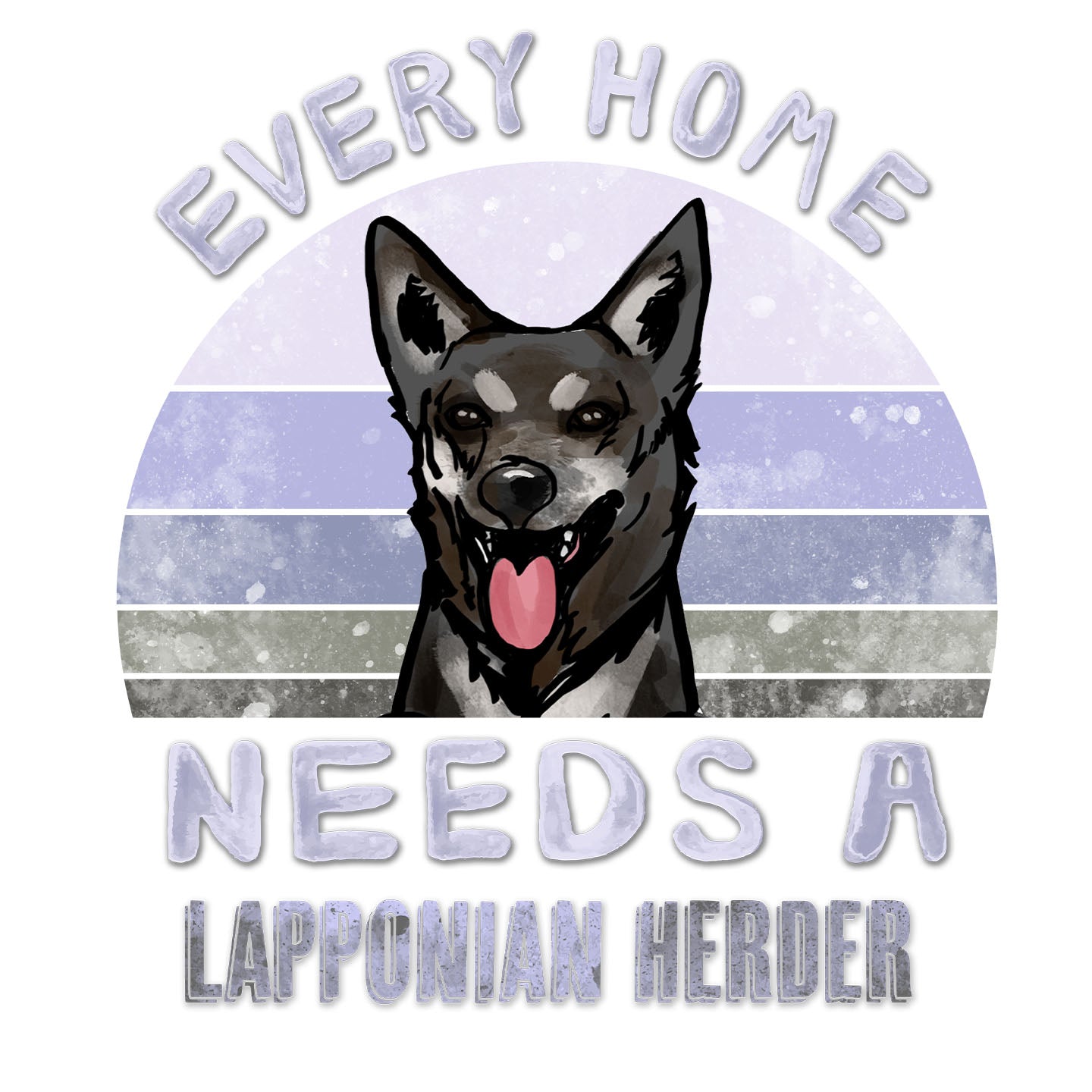 Every Home Needs a Lapponian Herder - Women's V-Neck T-Shirt