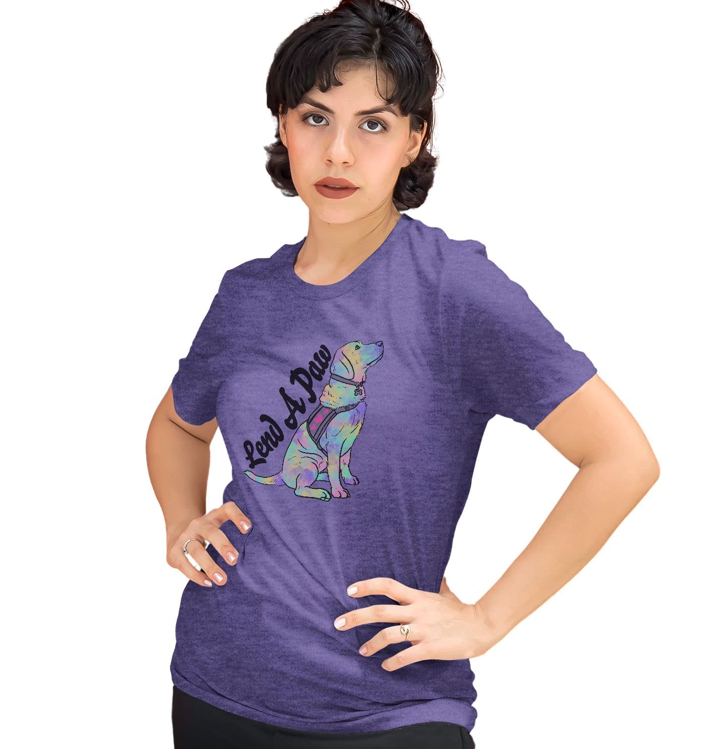 Lend a Paw Labrador Retriever - Women's Tri-Blend T-Shirt