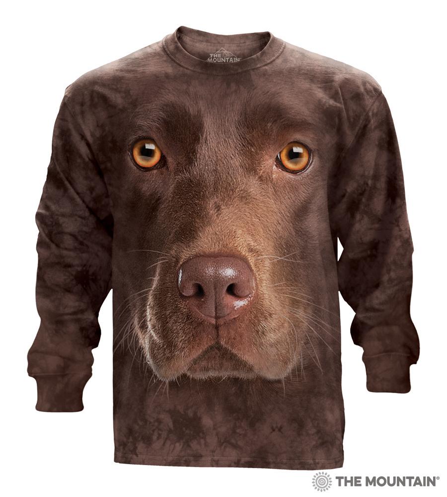 The Mountain Chocolate Labrador Retriever Long Sleeve Shirt