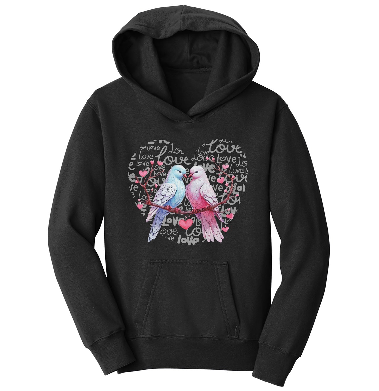 Dove Love Heart - Kids' Unisex Hoodie Sweatshirt