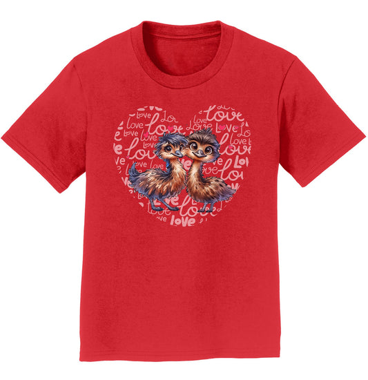 Emu Love Heart - Kids' Unisex T-Shirt