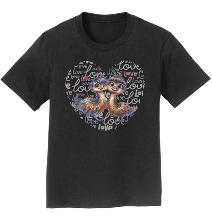 Emu Love Heart - Kids' Unisex T-Shirt