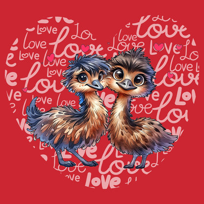 Emu Love Heart - Kids' Unisex T-Shirt