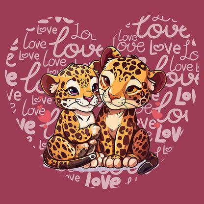 Jaguar Love Heart - Adult Unisex T-Shirt