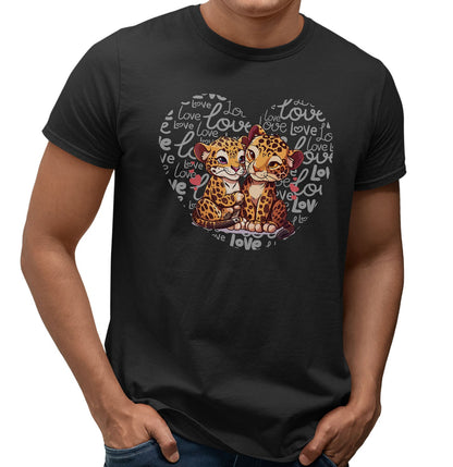 Jaguar Love Heart - Adult Unisex T-Shirt