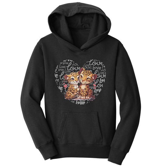 Jaguar Love Heart - Kids' Unisex Hoodie Sweatshirt