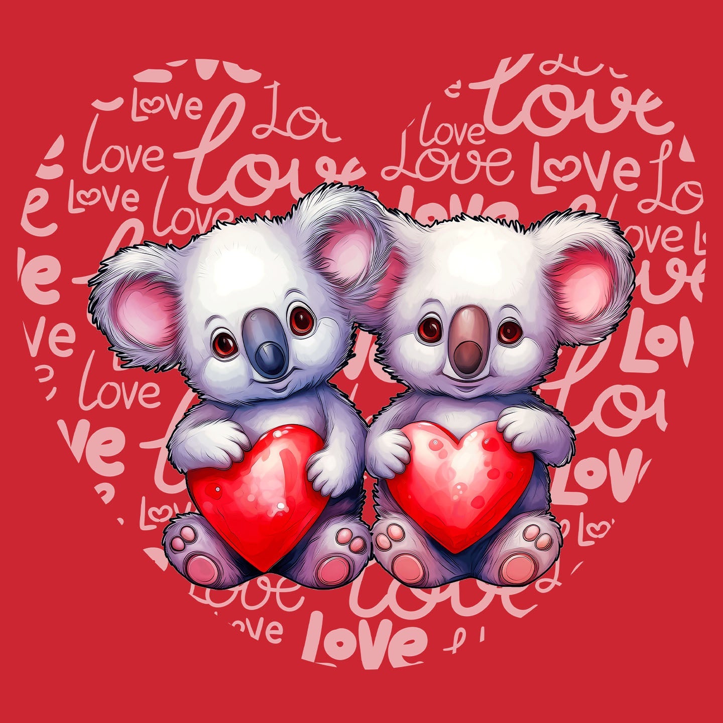 Koala Love Heart - Kids' Unisex T-Shirt