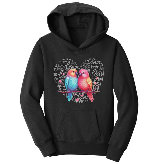 Lovebird Love Heart - Kids' Unisex Hoodie Sweatshirt