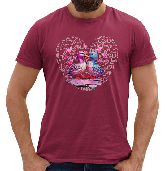 Mallard Love Heart - Adult Unisex T-Shirt